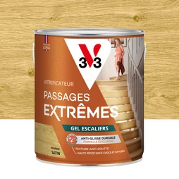 Vitrificateur Gel Escalier V33, Incolore Satiné, 2.5 L