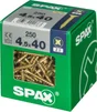 Lot De 250 Vis Acier Tête Fraisée Pozidriv Spax, Diam.4.5 Mm X L.40 Mm