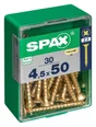 Lot De 30 Vis Acier Tête Fraisée Spax, Diam.4.5 Mm X L.50 Mm