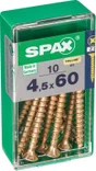 Lot De 10 Vis Acier Tête Fraisée Spax, Diam.4.5 Mm X L.60 Mm