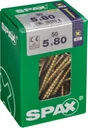 Lot De 50 Vis Acier Tête Fraisée Pozidriv Spax, Diam.5 Mm X L.80 Mm