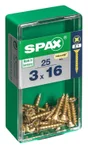Lot De 25 Vis Acier Tête Fraisée Pozidriv Spax, Diam.3 Mm X L.16 Mm
