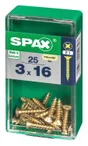 Lot De 25 Vis Acier Tête Fraisée Pozidriv Spax, Diam.3 Mm X L.16 Mm