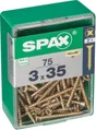 Lot De 75 Vis Acier Tête Fraisée Pozidriv Spax, Diam.3 Mm X L.35 Mm