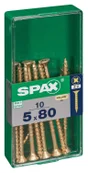 Lot De 10 Vis Acier Tête Fraisée Pozidriv Spax, Diam.5 Mm X L.80 Mm