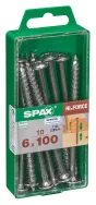 Lot De 10 Vis Acier Tête Fraisée Bombée Torx Spax, Diam.6 Mm X L.100 Mm
