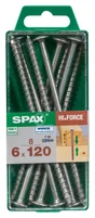 Lot De 8 Vis Acier Tête Fraisée Bombée Torx Spax, Diam.6 Mm X L.120 Mm