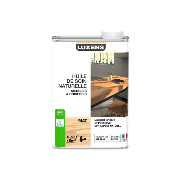 Huile Meuble Et Objets Huile Meubles Luxens, 0.5 L, Incolore