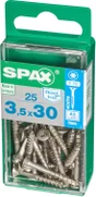 Lot De 25 Vis Inox Tête Fraisée Torx Spax, Diam.3.5 Mm X L.30 Mm