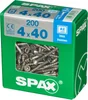 Lot De 200 Vis Inox Tête Fraisée Torx Spax, Diam.4 Mm X L.40 Mm