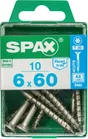 Lot De 10 Vis Inox Tête Fraisée Torx Spax, Diam.6 Mm X L.60 Mm