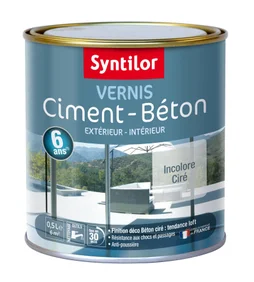 Vernis Ciment Extérieur / Intérieur Ciment Syntilor, Incolore, 0.5 L