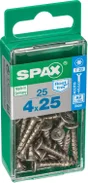 Lot De 25 Vis Inox Tête Fraisée Torx Spax, Diam.4 Mm X L.25 Mm