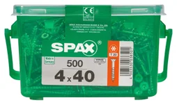 Lot De 500 Vis Acier Tête Fraisée Torx Spax, Diam.4 Mm X L.40 Mm
