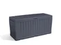 Coffre de jardin résine FLINT gris anthracite, L.117.5 x H.57 x P.45  xcm
