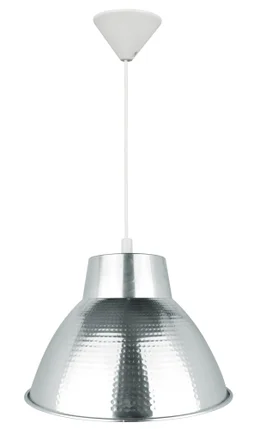 Suspension, E27 Style Industriel Zipy Aluminium Chromé 1 X 60 W