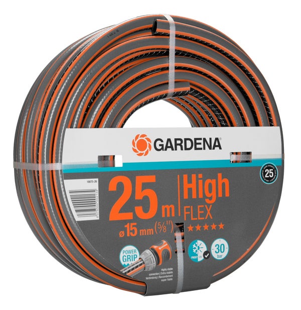 Tuyau d'arrosage nu GARDENA Highflex L.25 m diam.15 mm