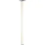 Lot De 4 Pieds De Table Cylindrique Fixes Métal Époxy Blanc, 71 Cm
