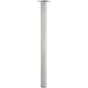 Lot De 4 Pieds De Table Cylindrique Fixes Métal Époxy Gris, 71 Cm
