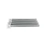 Lot De 4 Pieds De Table Cylindrique Fixes Métal Époxy Gris, 71 Cm