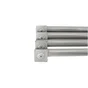 Lot De 4 Pieds De Table Cylindrique Fixes Métal Époxy Gris, 71 Cm