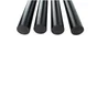 Lot De 4 Pieds De Table Cylindrique Fixes Métal Époxy Noir, 71 Cm