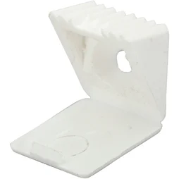 Lot De 8 Taquets À Visser, Plastique Blanc