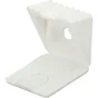 Lot De 8 Taquets À Visser, Plastique Blanc