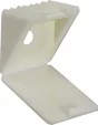 Lot De 8 Taquets À Visser, Plastique Blanc