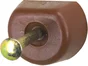 Lot De 20 Taquets À Clouer, Plastique Brun, Diam.1.5 Mm