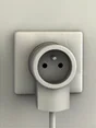 Fiche électrique mâle 2 pôles + terre, 16 A, LEGRAND