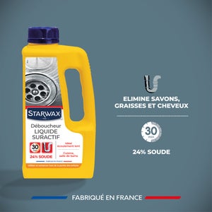 Déboucheur liquide soude STARWAX 1L