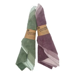 Lot de 5 microfibres 2 usages 30 x 40 cm