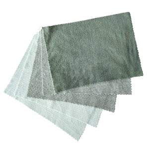 Lot de 5 microfibres 2 usages 30 x 40 cm