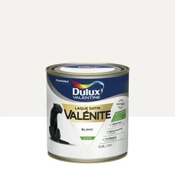 Peinture laque boiserie Valénite DULUX VALENTINE blanc satiné 0.5 l