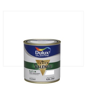 Peinture laque boiserie Valénite DULUX VALENTINE blanc satiné 0.5 l