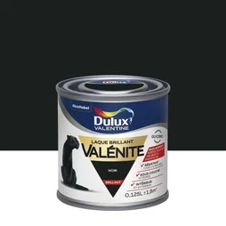 Peinture laque boiserie Valénite DULUX VALENTINE noir brillant 0.125 l