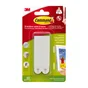 Lot de 8 languettes adhésives tableaux déco, COMMAND, blanc