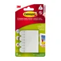 Lot de 8 languettes adhésives tableaux déco, COMMAND, blanc