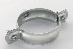 Collier À Embase Taraudée Gris Acier Galvanisé