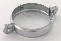 Collier À Embase Taraudée Pour Gouttière Développé 33 Gris Acier Galvanisé