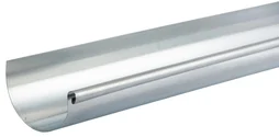 Gouttière Demi-Ronde Acier Galvanisé Scover Plus Dév.25 Cm Grise L.2 M
