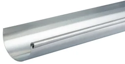 Gouttière Demi-Ronde Acier Galvanisé Scover Plus Dév.25 Cm Grise L.4 M