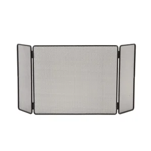Pare-feu pour cheminée 3 volets ,LE MARQUIER, L.100 x H.50 cm acier