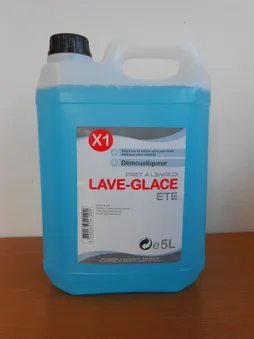 Lave-glace été sans parfum, ACIA, 5 L bleu