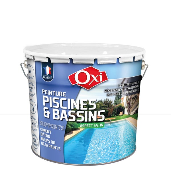 Peinture Piscine Et Bassin Extérieur Oxytol, Blanc, 10 L