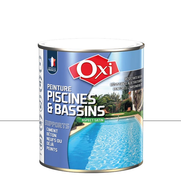 Peinture Piscine Et Bassin Extérieur Oxytol, Blanc, 2.5 L
