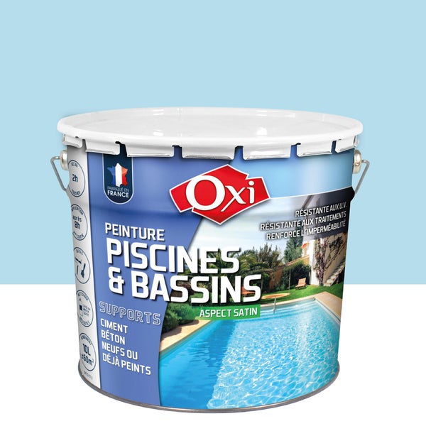 Peinture Piscine Et Bassin Extérieur Oxytol, Bleu, 10 L