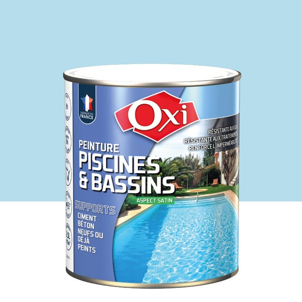 Peinture Piscine Et Bassin Extérieur Oxytol, Bleu, 2.5 L