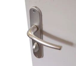 2 Poignées De Porte San Diego Condamnation, Aluminium Entraxe 165 Mm